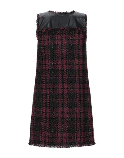 Shop Liu •jo Woman Mini Dress Black Size 2 Polyester, Cotton, Viscose, Polyamide, Polyurethane Resin