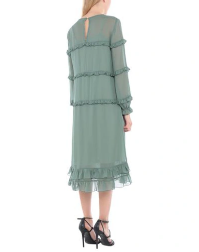 Shop Ottod'ame Knee-length Dress In Military Green