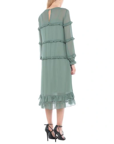 Shop Ottod'ame Knee-length Dress In Military Green
