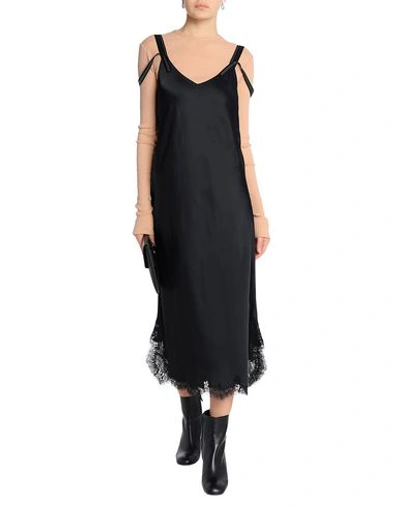 Shop Helmut Lang Midi Dress In Black