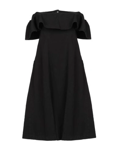 Shop Apiece Apart Knee-length Dresses In Black