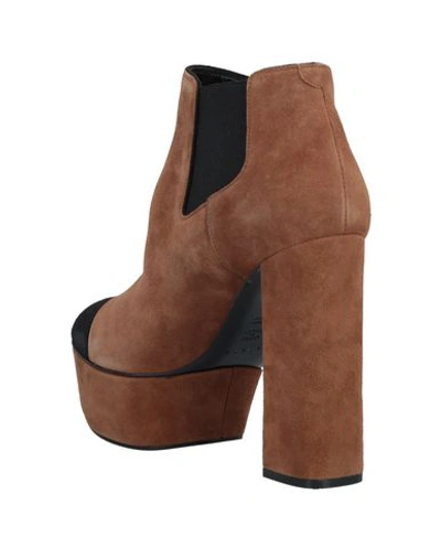 Shop Casadei Ankle Boot In Camel