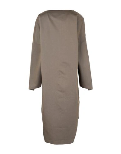 Shop Barbara Alan Knee-length Dress In Khaki