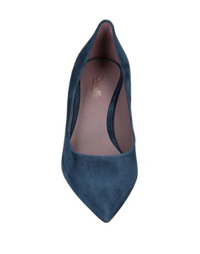 Shop Deimille Woman Pumps Bright Blue Size 7.5 Soft Leather