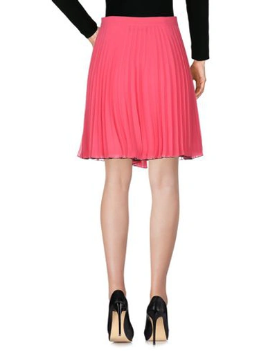 Shop Boutique Moschino Knee Length Skirt In Fuchsia