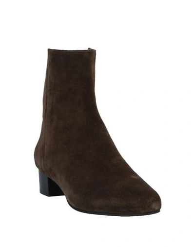 Shop Anne Thomas Ankle Boots In Dark Green