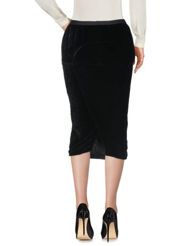 Shop Rick Owens 3/4 Length Skirts In Black