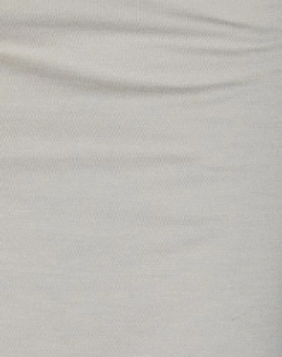 Shop Rick Owens Midi Skirts In Light Grey