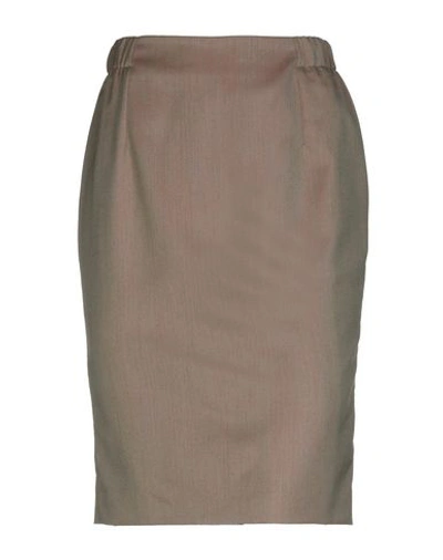 Shop Vivienne Westwood Knee Length Skirt In Khaki