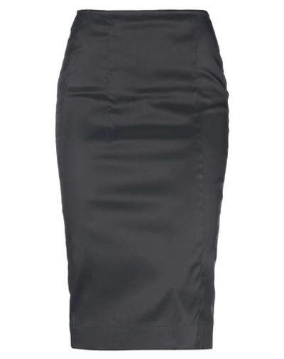 Shop Victoria Beckham 3/4 Length Skirts In Black