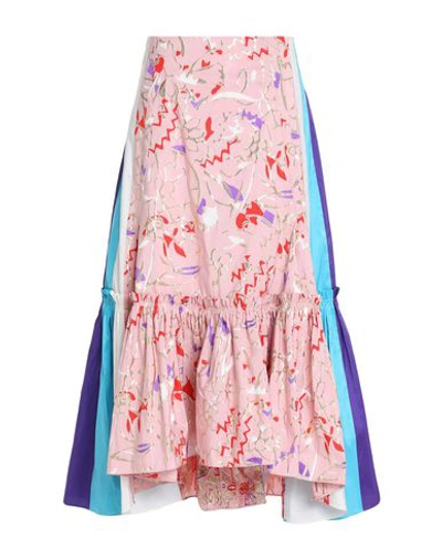 Shop Peter Pilotto Maxi Skirts In Pink