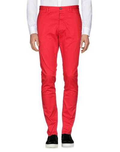 Shop Dsquared2 Casual Pants In Red