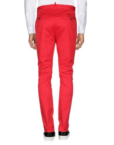 Shop Dsquared2 Casual Pants In Red