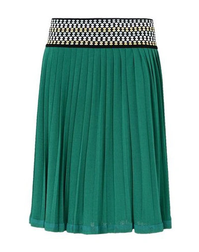 Shop Missoni Knee Length Skirt In Green