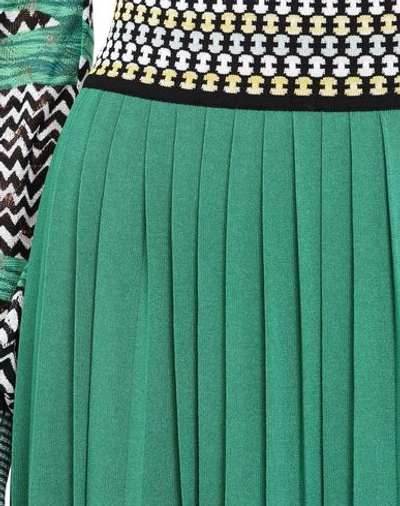 Shop Missoni Knee Length Skirt In Green