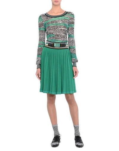 Shop Missoni Knee Length Skirt In Green