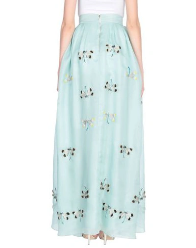 Shop Rochas Maxi Skirts In Light Green