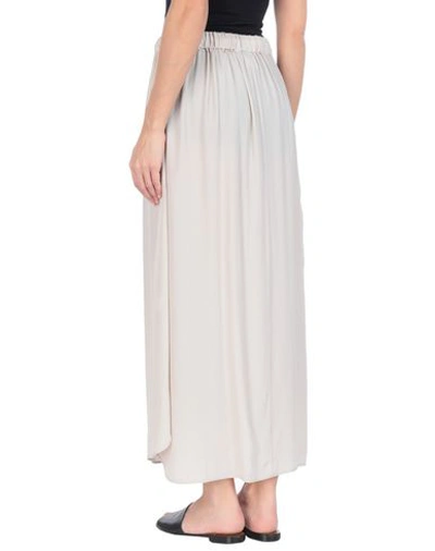 Shop Lorena Antoniazzi Long Skirts In Dove Grey