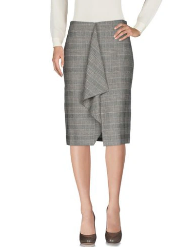 Shop Essentiel Antwerp 3/4 Length Skirts In Khaki