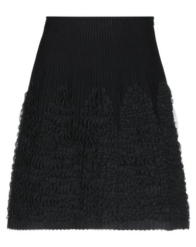 Shop Alaïa Knee Length Skirt In Black