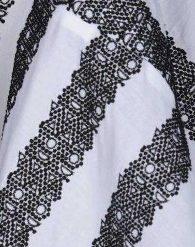 Shop Alaïa Woman Midi Skirt White Size 8 Cotton