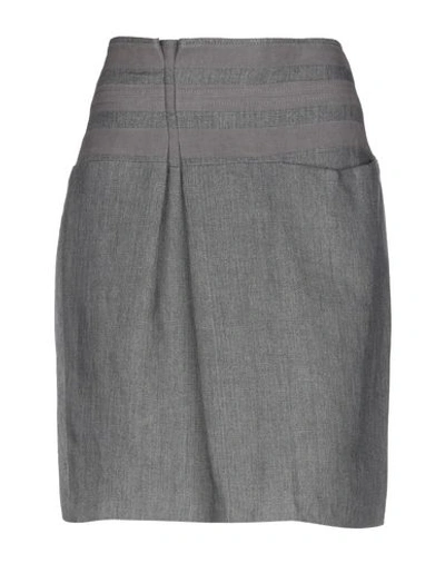 Shop Brunello Cucinelli Knee Length Skirt In Grey