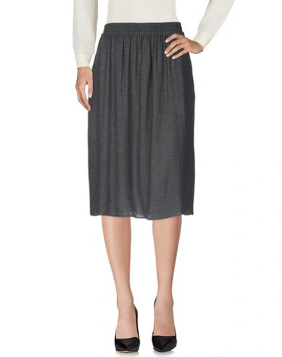 Shop Diega Knee Length Skirt In Lead