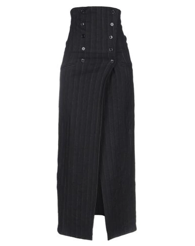 Shop Ann Demeulemeester Maxi Skirts In Black