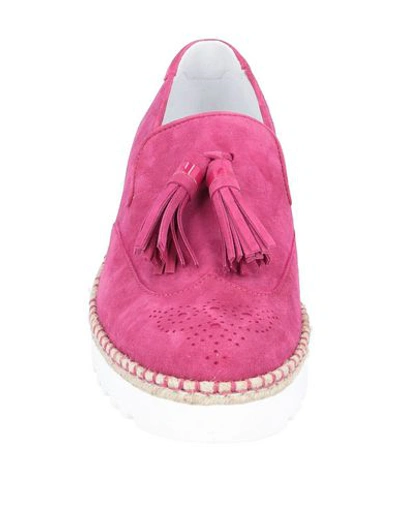 Hogan Loafers In Purple