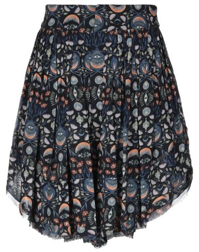 Shop Chloé Woman Shorts & Bermuda Shorts Midnight Blue Size 10 Viscose