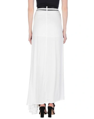 Shop Ann Demeulemeester Maxi Skirts In Ivory