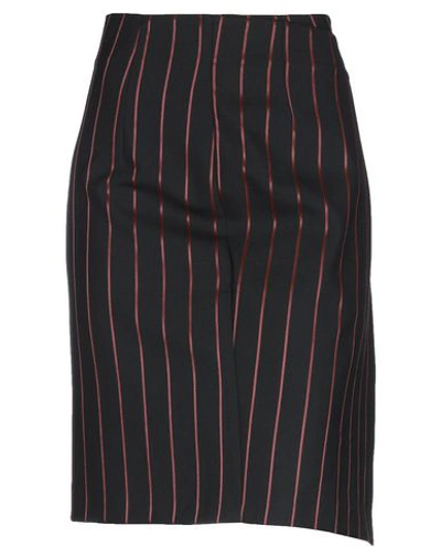 Shop Pinko Woman Midi Skirt Black Size 4 Polyester, Wool, Viscose, Elastane
