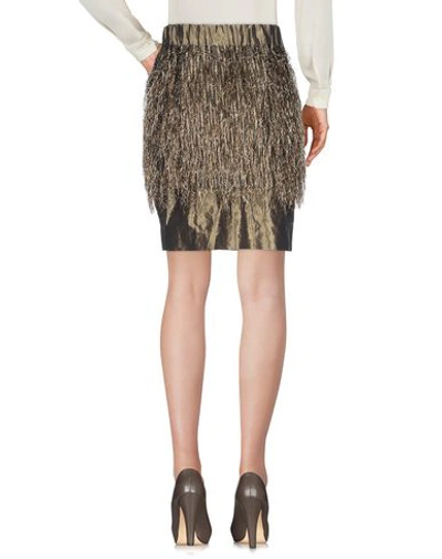 Shop Pauw Knee Length Skirt In Khaki