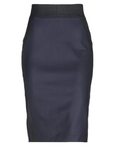 D.Exterior Knee Length Skirt In Dark Blue | ModeSens