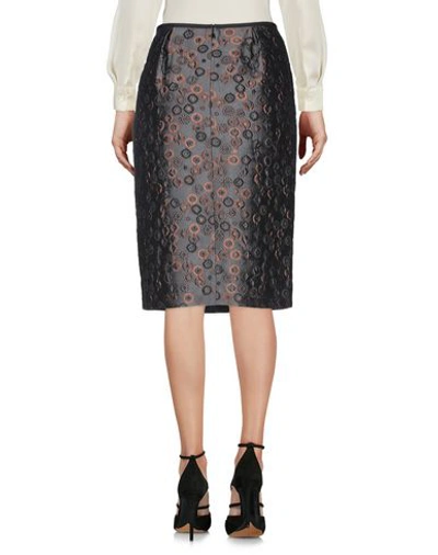 Shop Schumacher Knee Length Skirt In Steel Grey