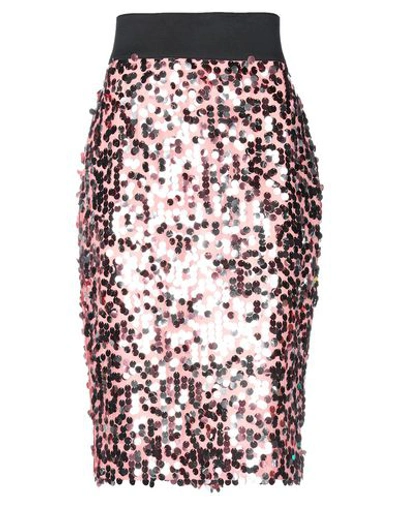 Shop Milly 3/4 Length Skirts In Pastel Pink