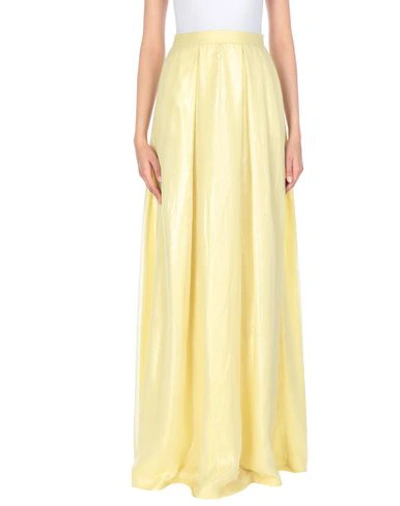 Shop Alcoolique Maxi Skirts In Yellow