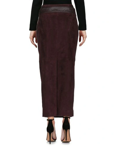 Shop The Row Maxi Skirts In Deep Purple