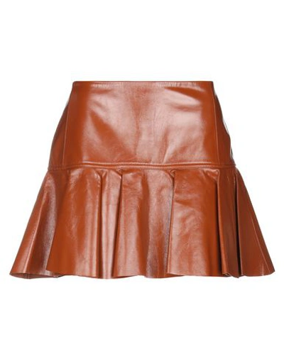 Shop Chloé Mini Skirts In Brown