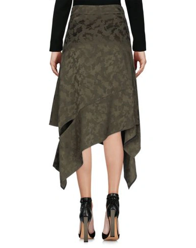 Shop Antonio Berardi Knee Length Skirt In Military Green