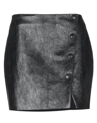 Shop Drome Mini Skirts In Black