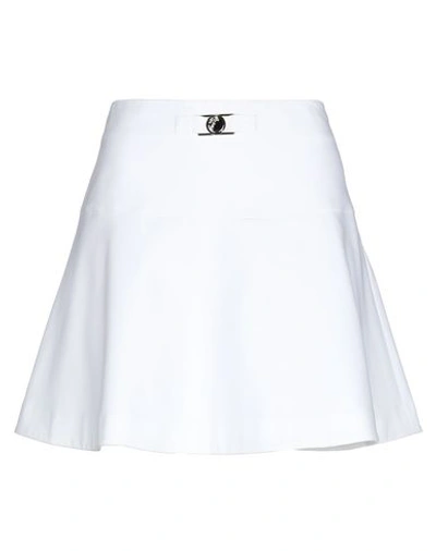 Shop Versace Mini Skirt In White