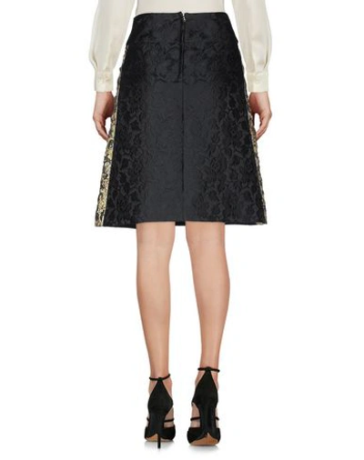 Shop Dolce & Gabbana Knee Length Skirt In Black
