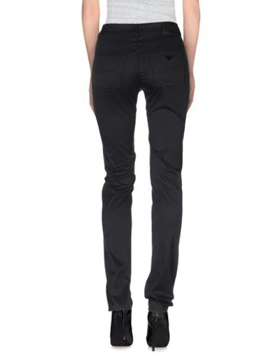 Shop Armani Jeans Casual Pants In Black