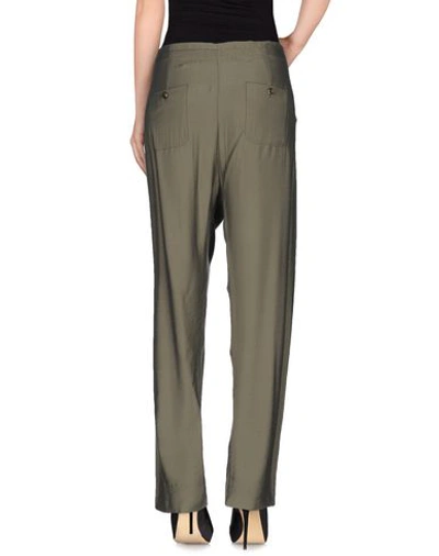 Shop Intropia Casual Pants In Military Green