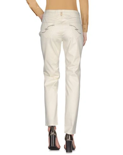 Shop Trussardi Jeans Pants In Ivory