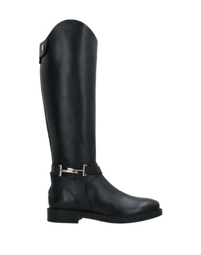 Tod's Knee Boots In Black