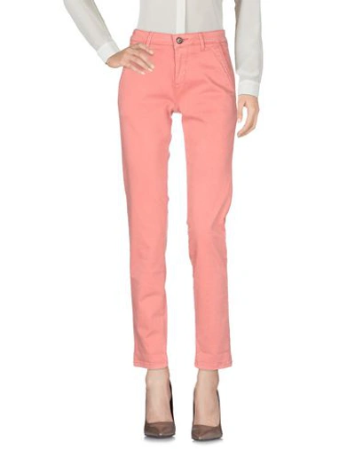 Shop Reiko Casual Pants In Salmon Pink
