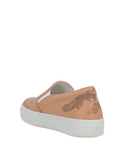 Tod's Sneakers In Beige