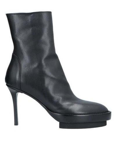 Shop Ann Demeulemeester Ankle Boots In Black